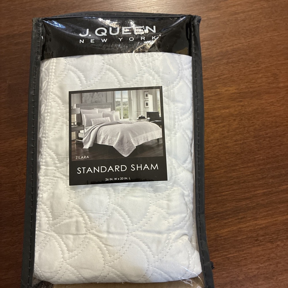 J Queen New York Zilara Standard Sham White New In Package
